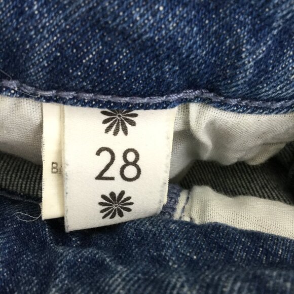 MuMu Blue Brooklyn High Waist Fringe Hem Distressed Jean 28 - Picture 10 of 13